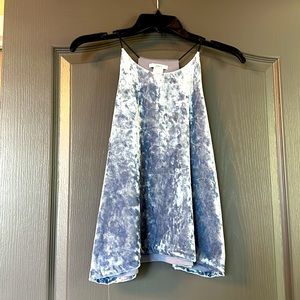 Bar iii Blue Velvet Tank size Small